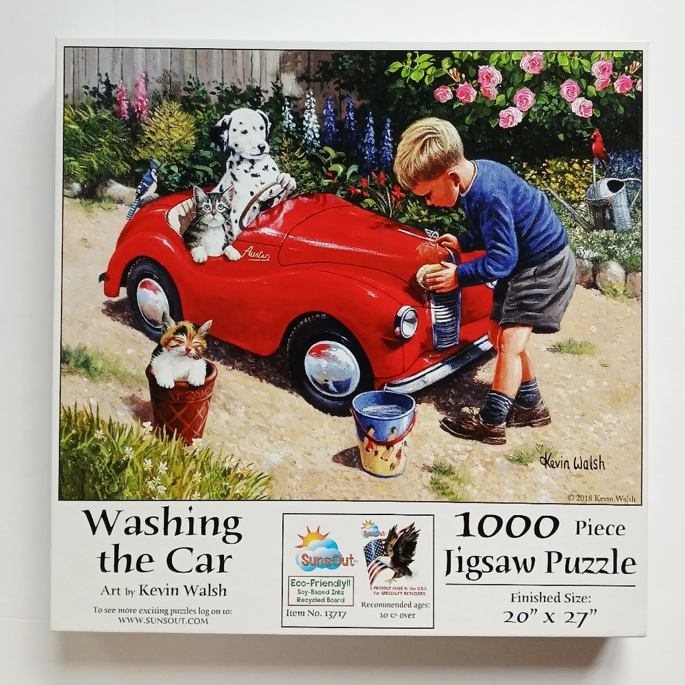 Washing the Car by Kevin Walsh 1000-piece puzzle by SunsOut